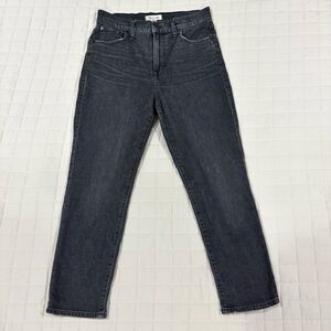 Madewell The Perfect Vintage Crop Jean Charcoal Gray Denim 29